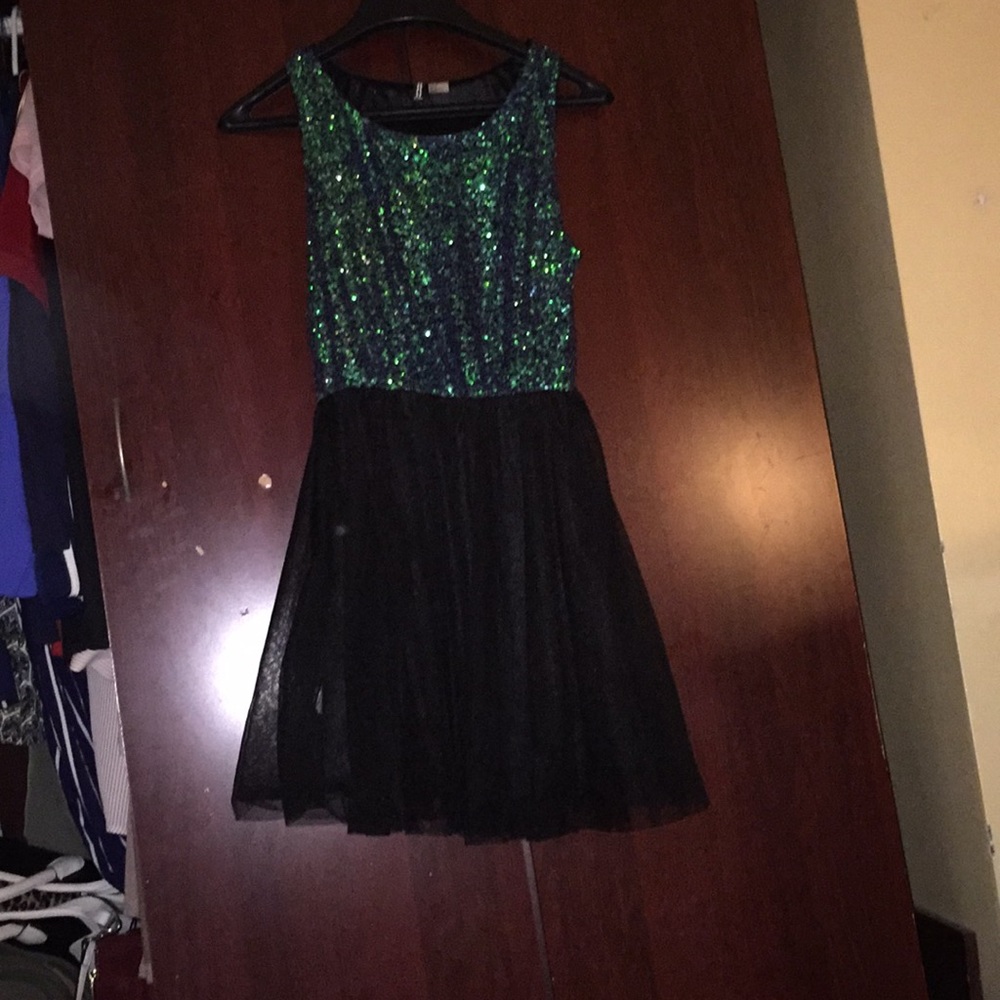 Hm divided sequin party dress